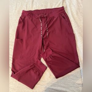Med Couture Insight XL maroon jogger scrub pants. Like new!